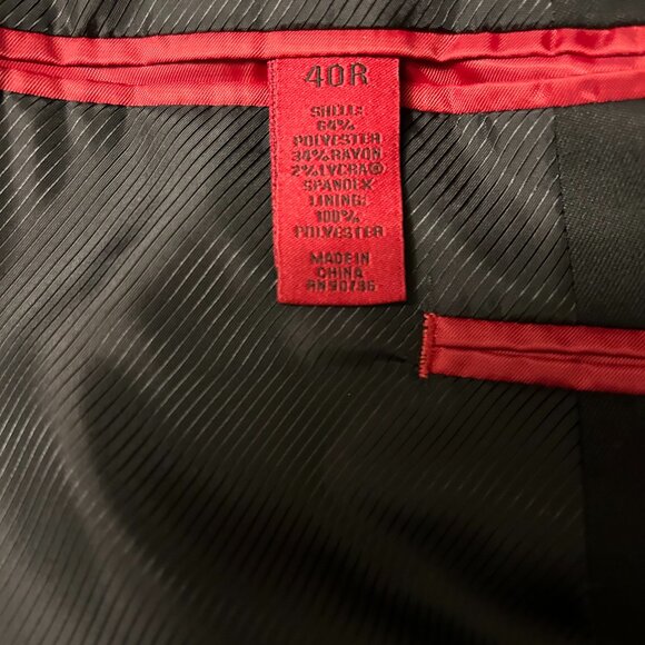 Alfani Black Slim Fit Mens 40R Suit - Picture 10 of 13